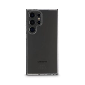hama always clear funda para samsung galaxy s24 ultra antideslizante poliuretano termoplastico bordes elevados color transparente