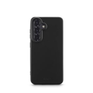 hama fantastic feel funda para samsung galaxy s25 antideslizante poliuretano termoplastico bordes elevados color negro