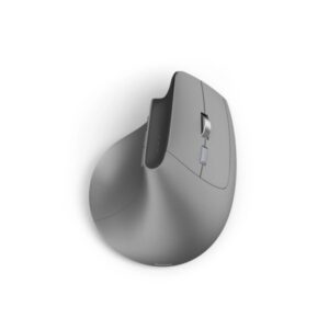 hama ewm 700r raton optico inalambrico para diestros 2400dpi bluetooth ergonomico rango 10m recargable 8 botones silencioso usb a rf 2.4ghz 8.5x7.5x11.5cm color gris