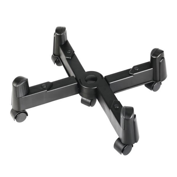 hama soporte en x para cpu capacidad hasta 25kg ruedas gomas antideslizantes 9.7x40x11.8cm color negro