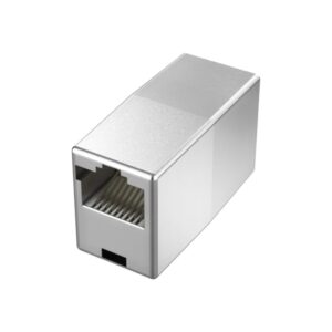 hama essential adaptador conector rj45 doble hembra cat.5e 1 gbit/s color plata