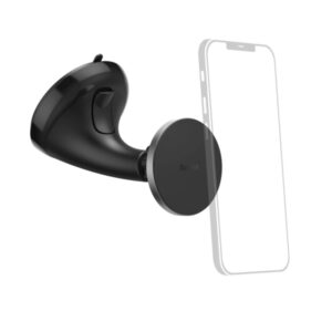 hama soporte de coche para smartphone magnetico ventosa para parabrisas peso max 230g aluminio color negro