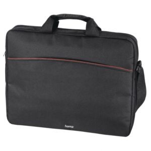 hama tortuga maletin para portatiles hasta 17.3" poliester bandolera ajustable bolsillo frontal interior acolchado 45x5x38cm color negro