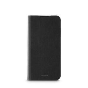 hama eco premium funda para samsung galaxy s25 antideslizante cierre magnetico antihuellas poliuretano termoplastico funcion de soporte bordes elevados color negro