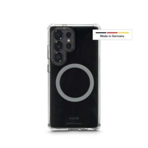 hama extreme protect funda para samsung s25 ultra magnetico antideslizante policarbonato proteccion d3o bordes elevados color transparente
