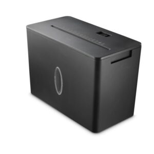 hama safe x40 b destructora de papel manual 210w de 8l 64db destruye hasta 4 hojas 1.8m/min corte transversal p 4 destruye bandas magneticas y tarjetas 29.5x15.5x20.7cm color negro