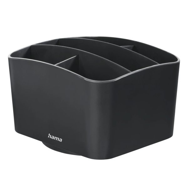hama agent organizador de mandos a distancia capacidad hasta 6 mandos plastico 13.7x12x8.8cm color negro