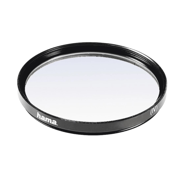 hama filtro ultravioleta de 49mm recubrimiento doble cristal optico color negro