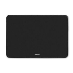hama business alfombrilla para raton base antideslizante borde reforzado superficie de tela 29.7x0.3x21.3cm color negro