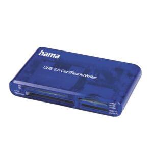 hama lector de tarjetas conexion con usb a compactflash compatible con sd tarjeta xd 57x97x17mm color azul