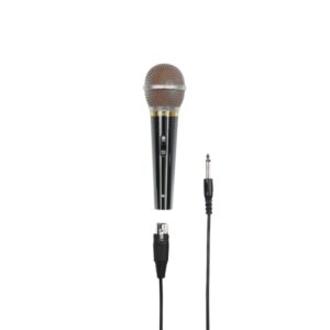 hama dm60 microfono dinamico cable 3m 100hz xlr hembra cardioide 600 ohm 180x54x54mm color plata