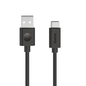 hama cable usb usb a macho usb c macho longitud 1.2m velocidad hasta 480mbps color negro