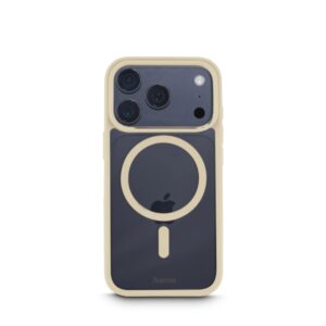 hama frame protect funda para iphone 17 pro antideslizante magnetico policarbonato y poliuretano termoplastico color beige