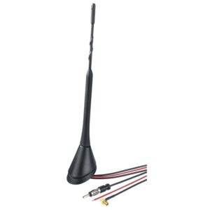 hama antena de techo de 23cm cable de 5m montaje con tornillos color negro