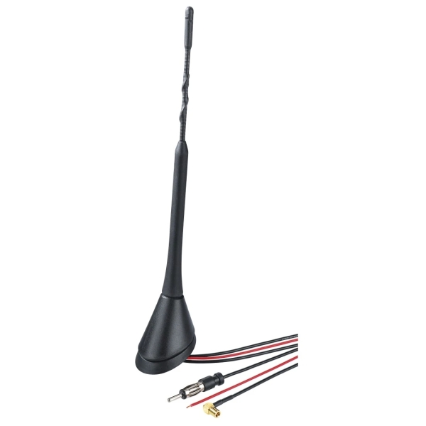 hama antena de techo de 23cm cable de 5m montaje con tornillos color negro