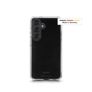 hama extreme protect funda para samsung galaxy s25 antideslizante policarbonato proteccion d3o bordes elevados color transparente