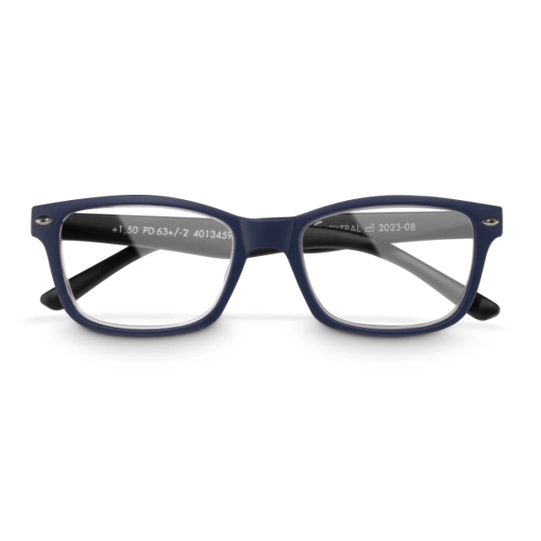 hama gafas de lectura de +1.5 dioptrias montura de plastico reciclado unisex color azul y negro