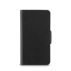 hama essential funda universal para smartphone de 6.1" con tapa pantallas de 7.5x15.3cm cierre magnetico cuero color negro