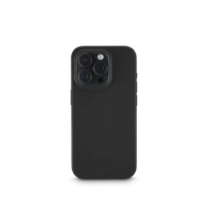 hama fantastic feel funda para iphone 16 pro antiadherente anti suciedad poliuretano termoplastico bordes elevados color negro