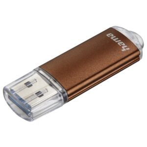 hama laeta memoria pendrive usb 3.0 con tapa 256gb de capacidad 90mb/s de transferencia cuerpo metalico color marron