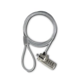 hama cable de seguridad para portatiles de 3.5mm cable 180cm candado de combinacion acero color gris