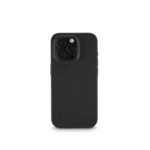 hama fantastic feel funda para iphone 16 pro max antiadherente anti suciedad poliuretano termoplastico bordes elevados color negro