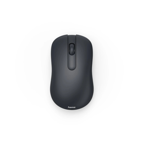 hama wm 100 raton optico inalambrico 1200dpi 3 botones usb a rf 2.4ghz silencioso uso ambidiestro rango 10m 5.8x3.5x10.3cm color negro