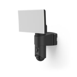 hama camara de vigilancia exterior con microfono y altavoz ideal para mascotas wifi android vision nocturna ir reflector led ip65 full hd sensor de movimiento color negro