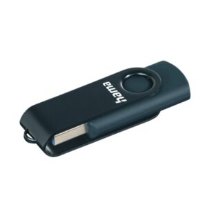 hama rotate memoria pendrive usb 3.0 256gb de capacidad 90mb/s de transferencia tapa giratoria color azul oscuro