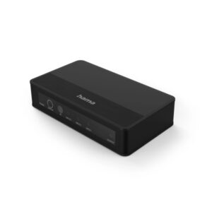 hama essential conmutador hdmi 4k mando a distancia 3 entradas 1 salida 13x1.5x5.5cm color negro