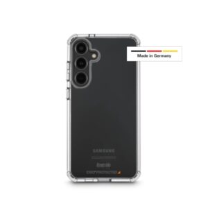hama extreme protect funda para samsung galaxy s24 antideslizante policarbonato proteccion d3o bordes elevados color transparente