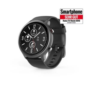 hama 6910 reloj inteligente smartwatch bluetooth 5.0 autonomia hasta 6 dias pantalla lcd 1.28" ip68 gps integrado color negro
