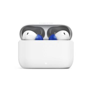 hama passion clear ii auriculares con microfono omnidireccional bluetooth rango 10m asistente de voz carga por usb c color blanco