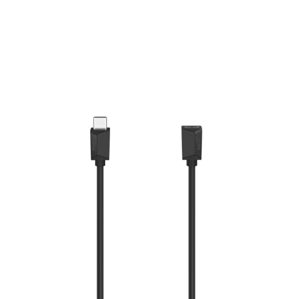 hama essential cable usb c macho longitud 0.50m velocidad hasta 5gbps blindaje doble color negro