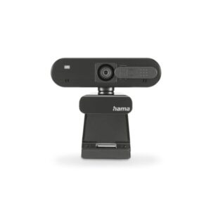 hama c 600 pro webcam hd 1080p cable 1.8m usb a 2.0 microfono integrado proteccion contra espias indicador led modo uvc reduccion de ruido exposicion automatica 6.5x4x10cm color negro