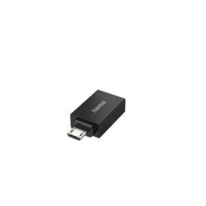 hama essential adaptador usb micro usb macho usb hembra 480 mb/s funcion otg color negro