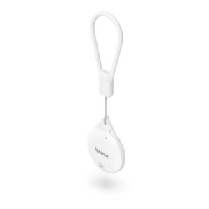 hama find my localizador antiperdida para apple bluetooth policarbonato y silicona autonomia hasta 240 dias color blanco