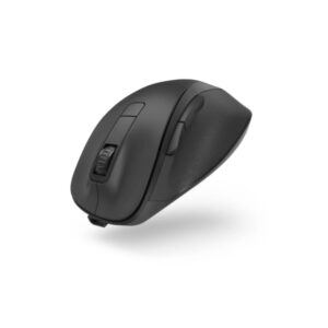hama mw 500 raton optico inalambrico para diestros 1600dpi ergonomico 6 botones rango 10m recargable silencioso usb a rf 2.4ghz 8.5x4.2x12cm color negro
