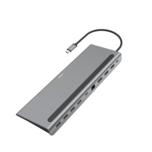 hama hub usb 3.2 cable usb c lan ethernet 1gbps displayport hdmi usb a usb c color gris