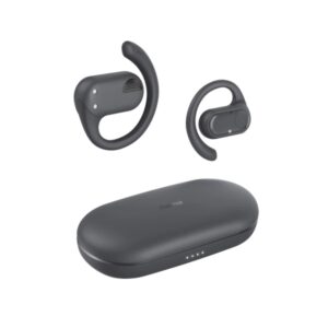 hama spirit open auriculares inalambricos con microfono omnidireccional bluetooth rango 10m ipx4 pantalla led carga por usb c color negro