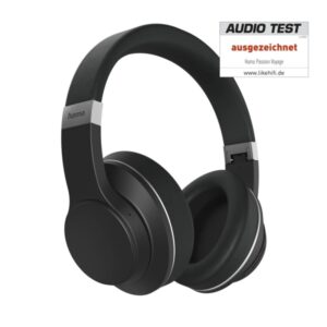 hama passion voyage auriculares con microfono omnidireccional bluetooth rango 10m diadema ajustable asistente de voz color negro