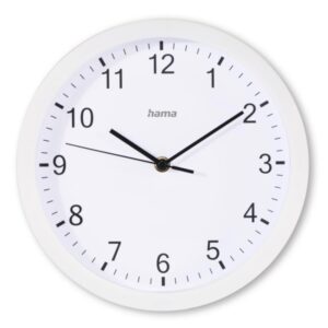hama elba reloj de pared analogico silencioso funciona con 1 pila aa 25x4cm color blanco