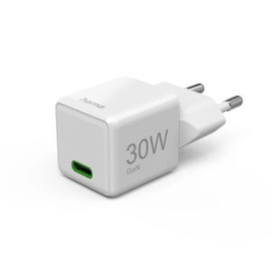 hama cargador de pared potencia 30w usb c gan power delivery qualcomm color blanco