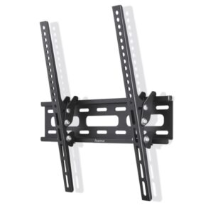 hama soporte fijo de pared para tv hasta 75" peso max 40kg inclinable vesa 400x400mm acero nivel de burbuja integrado color negro