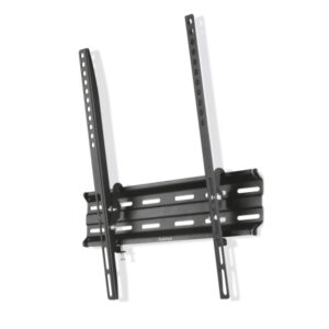 hama soporte fijo de pared para tv hasta 65" peso max 35kg inclinable vesa 400x400mm acero nivel de burbuja color negro