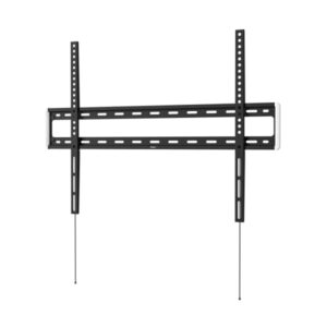 hama soporte fijo de pared para tv hasta 100" peso max 75kg vesa 800x600mm acero gestor de cables nivel de burbuja integrado plantilla de perforacion color negro