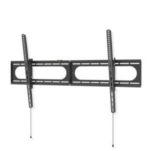 hama soporte fijo de pared para tv hasta 120" peso max 100kg inclinable vesa 1100x600mm acero nivel de burbuja color negro