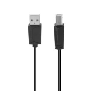 hama essential cable usb longitud 3m usb a macho usb b macho velocidad hasta 480mbps blindaje doble color negro
