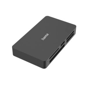 hama essential lector de tarjetas conexion con usb a compactflash compatible con sd micro sd tarjeta xd 58x99x17mm color negro