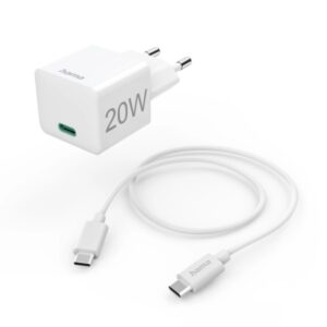 hama cargador de pared potencia 20w usb c cable 1m power delivery qualcomm color blanco